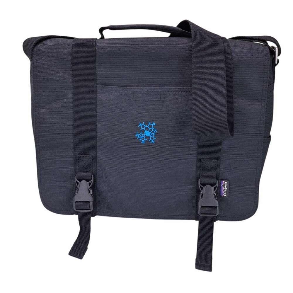 Patagonia Messenger Laptop Bag Black Daily Grind Adjustable Strap Style # 48882 - Picture 2 of 14